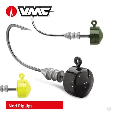 VMC Ned Rig Jigköpfe - Zander Barsch Forelle Döbel Zander Barsch Raubfisch Köder Angeln