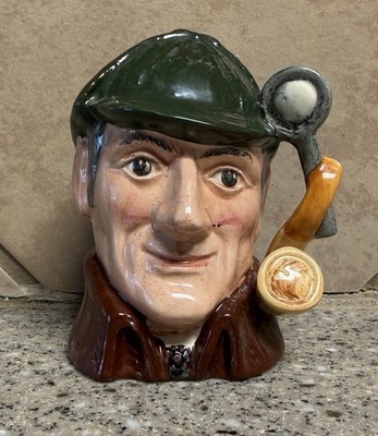 Royal Doulton The Sleuth Sherlock Holmes Toby Character Jug Mug 4  D6635