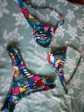 Two Piece Bikini Set Retro Style Women Medium