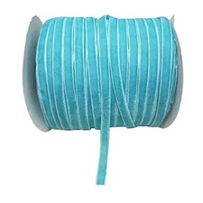 10 Yards Blue Velvet Ribbon Spool Colors Blue, 3/8" 3/8",