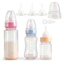 Pet Feeding Bottle Set,Puppy Kitten Nursing Bottle Anti-Choking Feeder-5.07oz/4.