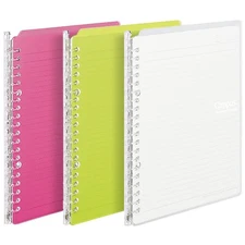 Campus Smart Ring Binders 3 Pack, B5 Vivid Colors Binder Notebooks, Up to 25 ...
