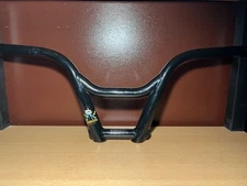 Old School Bmx Haro Jackhammer Ryan Nyquist Pro Handlebars Bars 4130 Cromo Black