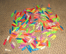Lot of 200 Used Lite Brite Pegs modern 7/8 inch Mixed Colors