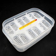 1pc Lizards Pets Breeding Isolation Case Hatching Box with Thermometer incubator
