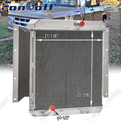#ad #ad 3 Row Aluminum Radiator fit Dodge D100 Series Pickup 2.8L 3.7L Gas AT 1961 1969 $169.00
