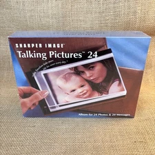Sharper Image Talking Pictures 24 Album for 4x6 Photos & Messages NEW SEALED
