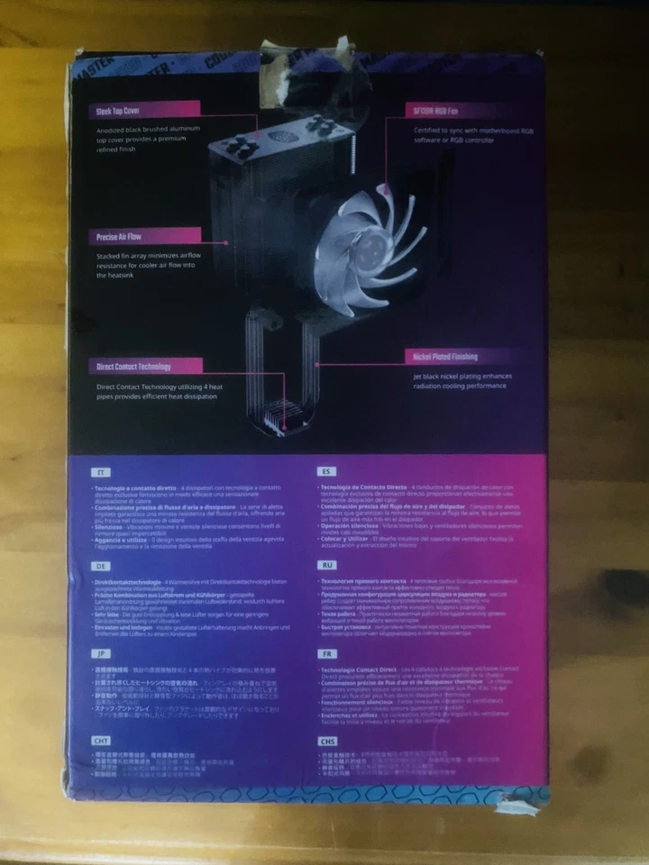 Cooler Master Hyper 212 RGB Black Edition CPU Fan with Heatsink and LGA1700 - Image 3 of 4