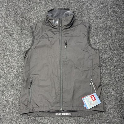 Helly Hansen Crew Vest Mens X-Large Black Full Zip Sailing Outdoor NWT