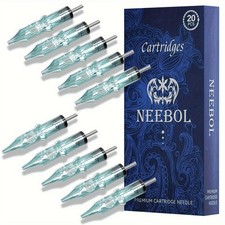 20 Mixed Professional Sterile Tattoo Needle Cartridges Size RL RM