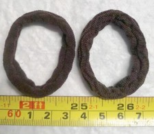B5 Hair tie brown mini tie hair Female rubber band Hair rope Headwear 5 pieces