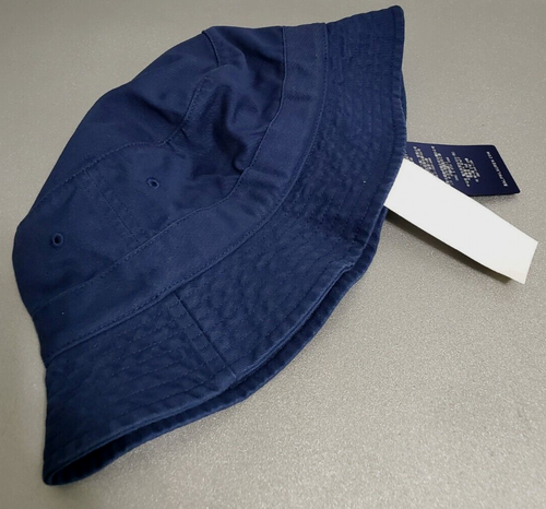 Polo Ralph Lauren Cotton Twill Cotton RL Polo Bear UNISEX NAVY Bucket HAT: S/M - Picture 2 of 2