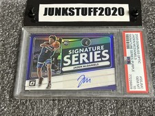 2020-21 Donruss Optic Jaden McDaniels Auto PSA 10 Purple Prizm Signature rookie