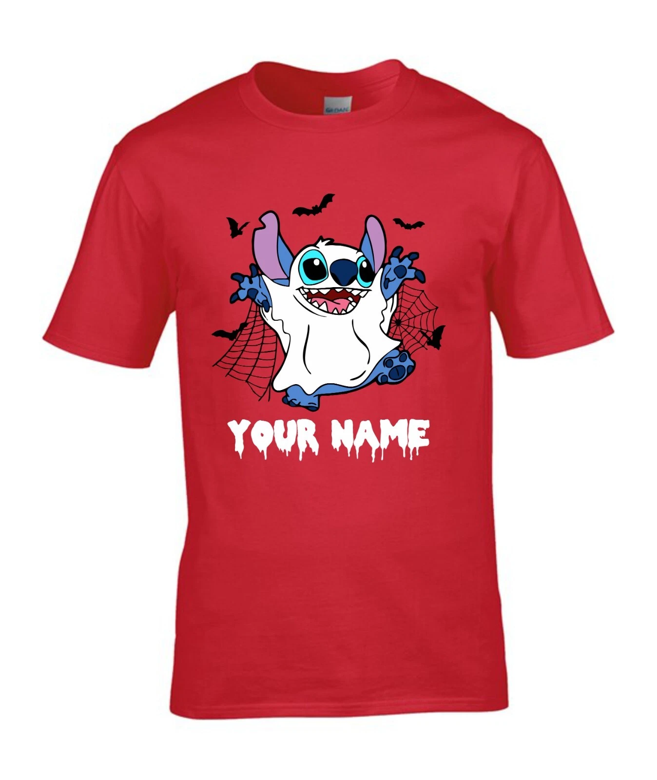 Personalized Stitch Ghost & Pumpkin Halloween T-Shirt
