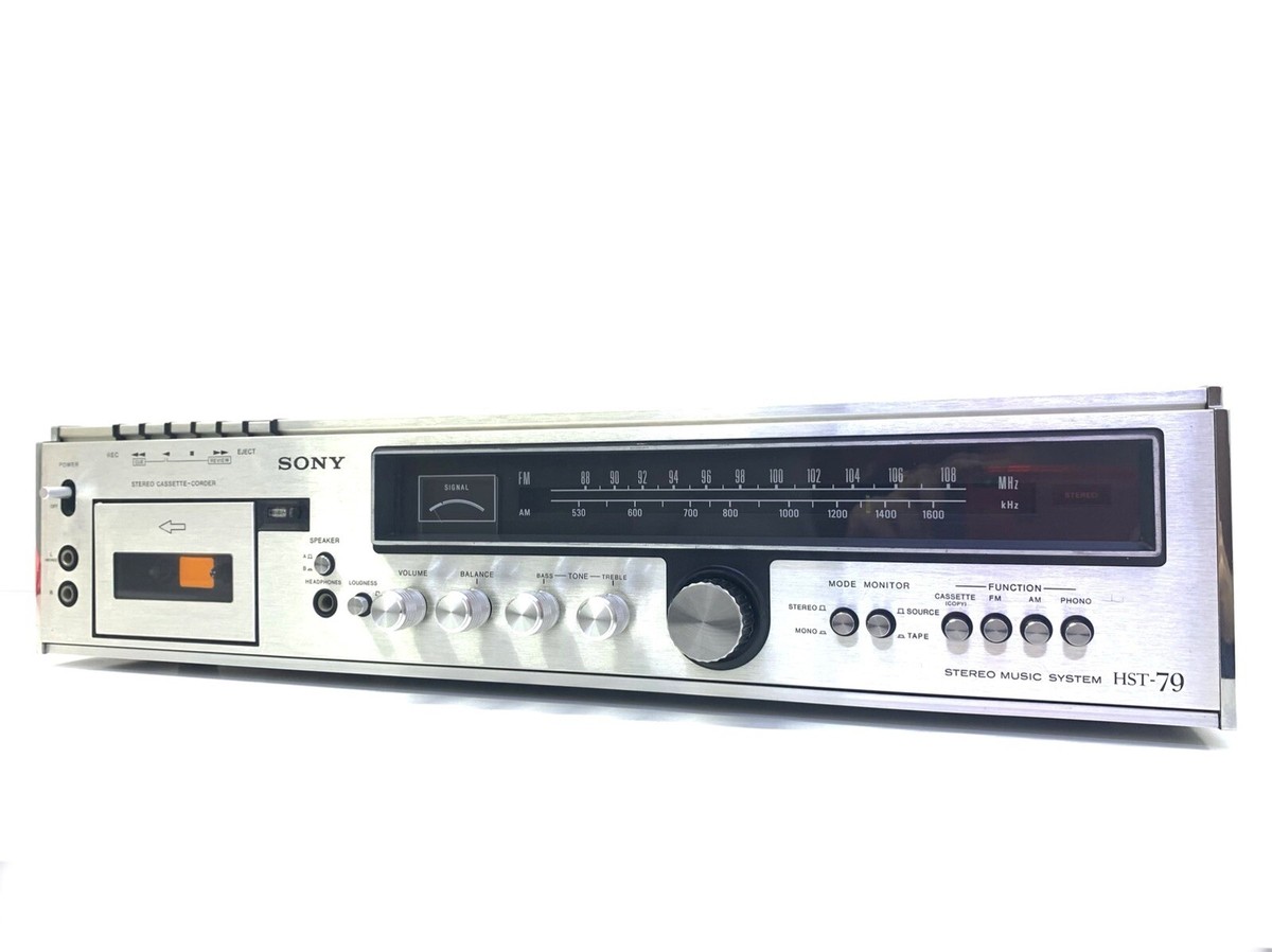 SONY Stereo Music System HST-79 Cassette Receiver Vintage 1975