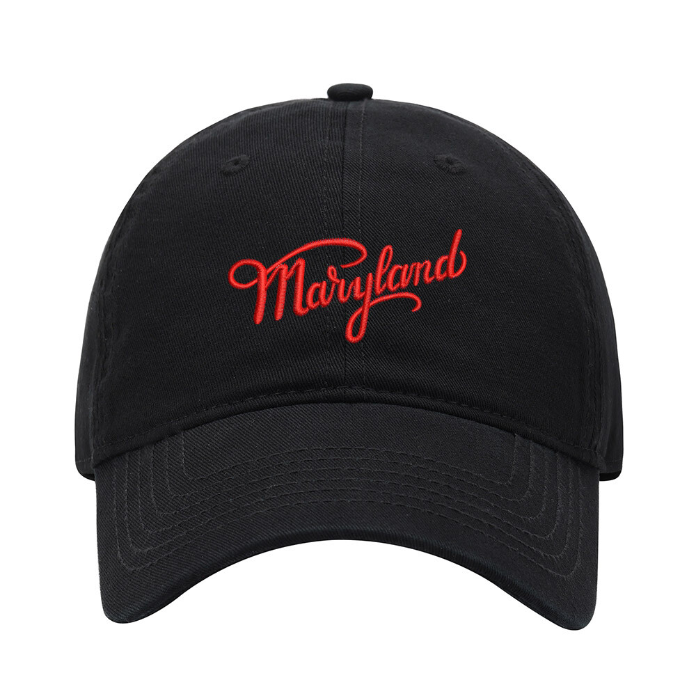 Baseball Cap Men MD Maryland Embroidered Washed Cotton Dad Hat Baseball Caps