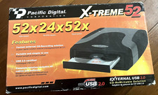 Pacific Digital X-treme 52x24x52xExternal CD Player Writer Rewrite Drive USB 2.0