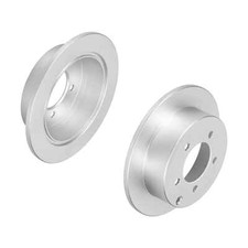 f.becker Bremsscheiben Voll Hinten Rechts Links für MITSUBISHI Lancer VIII