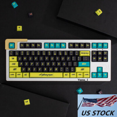 GMK Copy Cyberpunk Style Keycap Cherry Profile PBT Set for Cherry MX