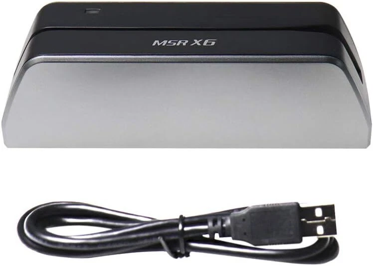 MSR X6 Swipe Card Reader Writer 3-Track USB MSRX6 Compatible w/ MSR206 MSR605X - Image 2 of 2