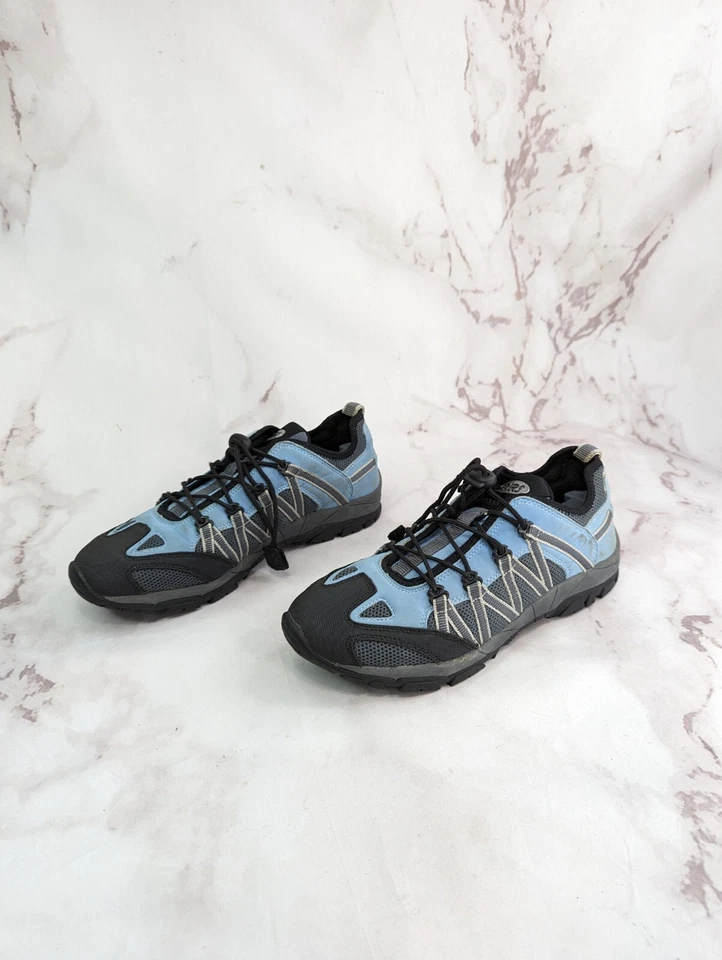 NRS Shoes Women 10 Canoe Rafting Nylon Tie Water Wetshoes Lace Blue Black  - Image 2 of 4