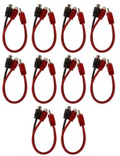 10 x Audio RCA Y Adapter 1 Male 2 Female Jacks Extension Splitter DS18