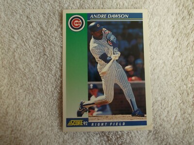 Score 1992 / MLB ''ANDRE DAWSON'' #75 Chicago Cubs Trading Card n27