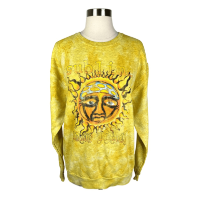 Urban Outfitters x Sublime Yellow Tie Dye Crew Neck