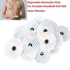 500Pcs Electrode Pads Snap On Replacement For ECG EKG Heart Monitor medical
