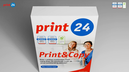 print24 Druckerpapier Kopierpapier 2500 Blatt A4 80g Hochweiß PEFC-Zertifikat - Video 1 von 1