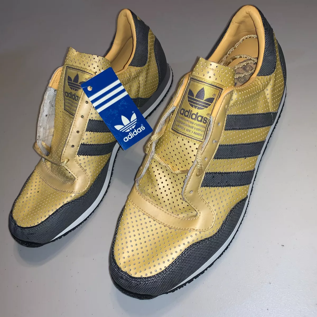 Vtg adidas Galaxy Yellow Gray , sz NWOB | eBay