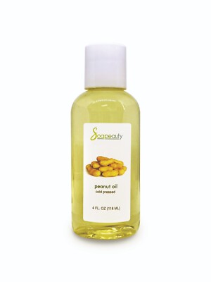 PEANUT OIL REFINED 100% Pure Carrier Cold Pressed 4 OZ