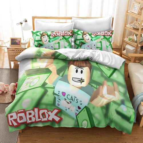 2tlg.3tlg.Bettwäsche Set 3D ROBLOX Bettbezug Kissenbezug 135x200|200x200DE - Bild 8 von 25