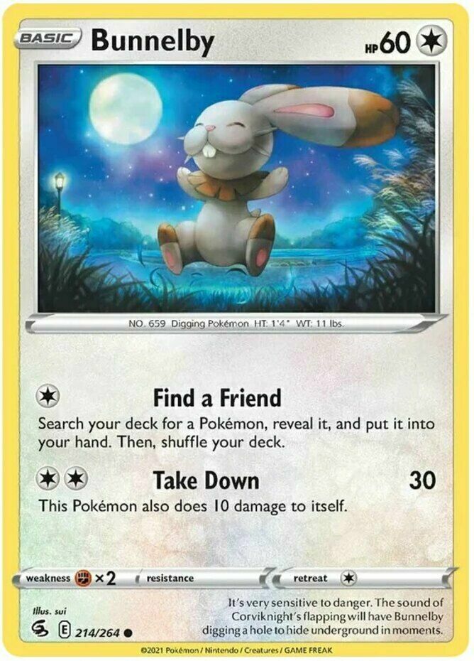 Pokemon - Bunnelby - 214/264 - Fusion Strike - NM/M