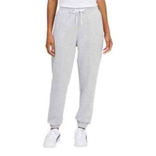 NWT PUMA WOMEN'S SOLID GRAY LOGO DRAWSTRING TRACK JOGGER PANTS SZ S C459