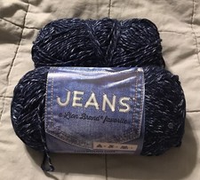 2 Skeins Of LION BRAND YARNS Jeans Color Brand New 108R 3.5oz 100g 246yd 225m