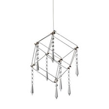 Lampada a sospensione Neve ARANEUS 15x15,5 cm bianco caldo cromato 6117842