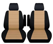 Front Bucket Seat Covers Fits Nissan Titan Truck 2010 To 2015 Two Tone