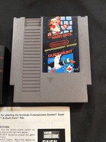 😎Nintendo NES - Original Game Super Mario Brothers and Duck Hunt w/ Manual😎