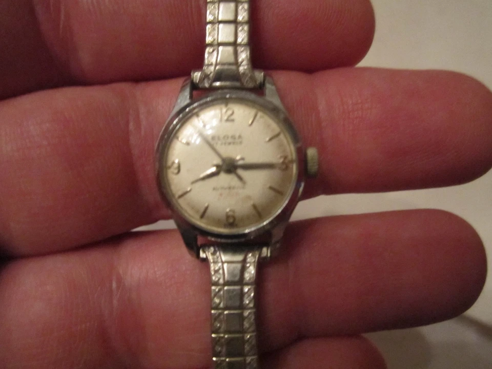 RELOJ AUTOMÁTICO ELOGA 17 JEWEL VINTAGE PARA DAMA - Foto 2 de 3