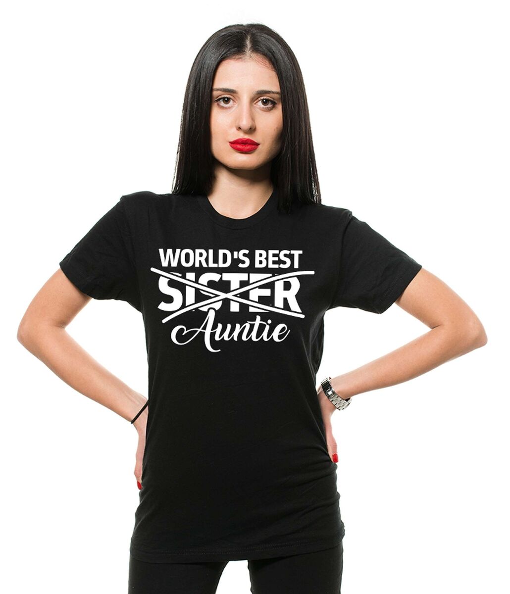 Womens Auntie Cat Face Announcement T-Shirt New Aunt Shirt Womens Auntie Cat Face Announcement T-Shirt New Aunt Shirt