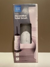 Easy Home Marble Toilet Brush  Holder - Beautiful Decorative - NEW FREE SHIP 
