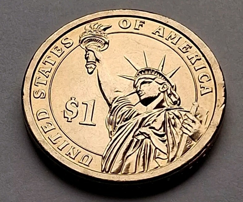 ☺︎　1204 1849-1859 Zachary Taylor 2009 P Golden $1 One Dollar Coin