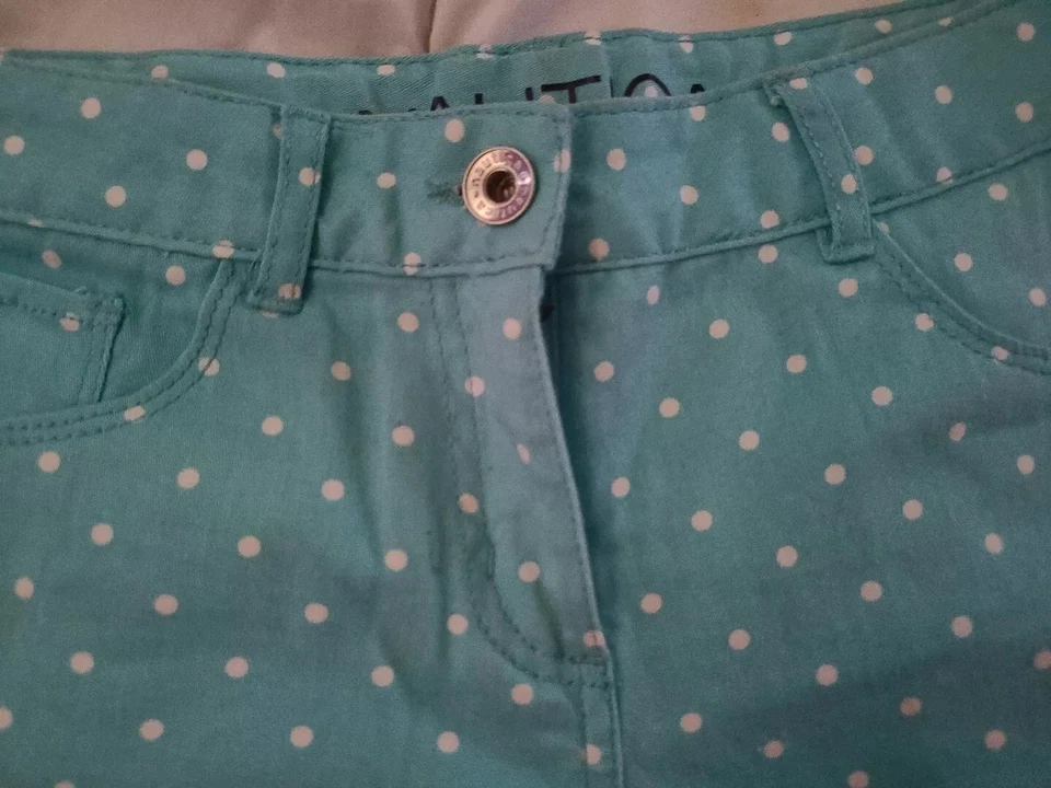 Gently Used Girls Nautica Polka Dot Shorts Size 12 - Image 2 of 4