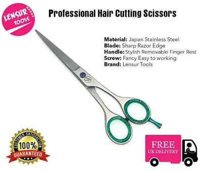 Profi Friseur Sand Schere Friseursalon Haarschneideschere 6'' grün