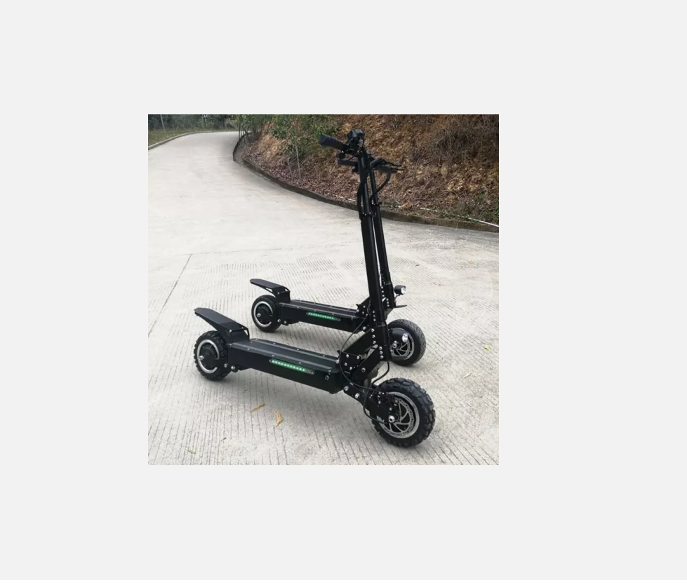 FLJ 5600w/60v Two Wheel 11in. Folding Off Road Electric Scooter FAST NEW