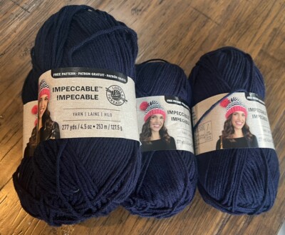 Loops & Threads Impeccable Yarn Navy Blue 4.5 oz