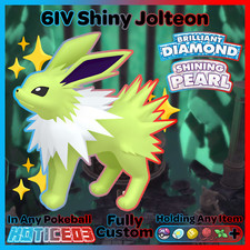 ✨ Shiny JOLTEON 6IV ✨ Pokemon Brilliant Diamond and Shining Pearl lv100 +EVs