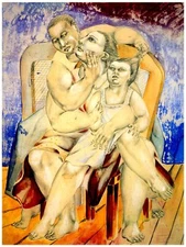 Decor Poster. Fine Graphic Art. Massage session painting. Home Wall Design 1346