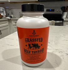 Ancestral Supplements Grass Fed Beef Thyroid 500mg 180 Caps Exp 06/2029
